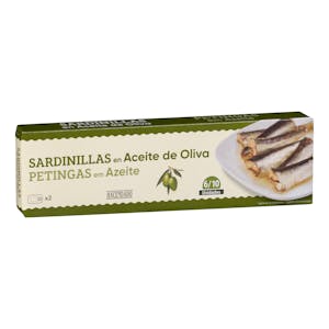 Sardinillas en aceite de oliva Hacendado