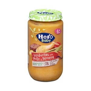 Papilla verduritas con pollo y ternera Hero baby +6 meses