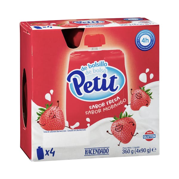 Petit de bolsillo de fresa Hacendado