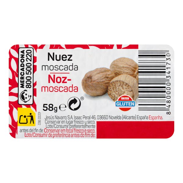 Nuez moscada molida Hacendado