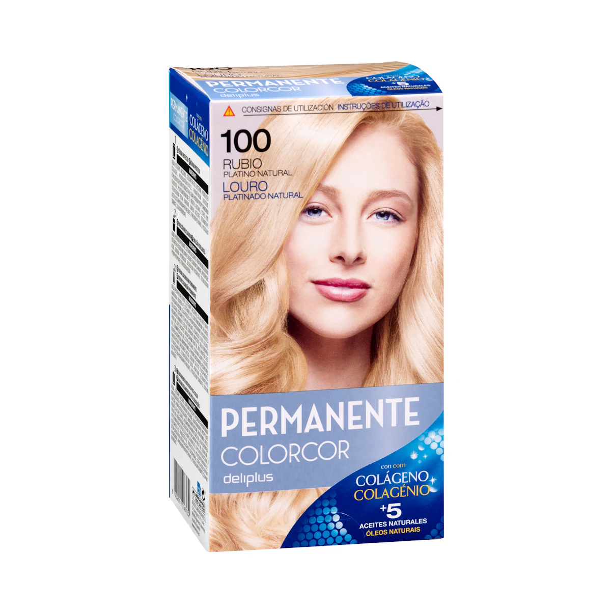 Coloración permanente 100 rubio platino natural Colorcor – Mercadona – صورة إعلانية للمنتج