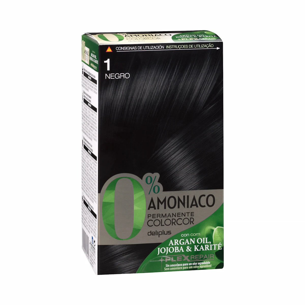 Coloración permanente 0% amoníaco 1 negro Colorcor – Mercadona – صورة إعلانية للمنتج