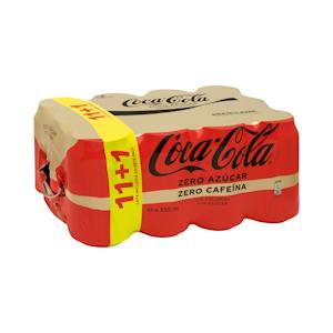 Refresco Coca-Cola zero azúcar zero cafeína