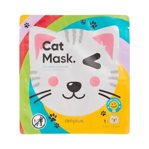 Mascarilla facial infantil Cat Mask Deliplus con cereza y manzana