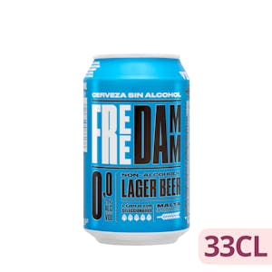 Cerveza sin gluten 0,0% sin alcohol Free Damm