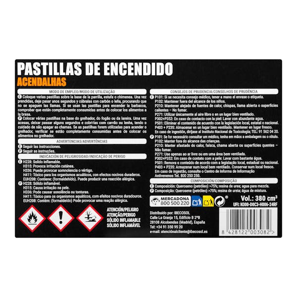Pastillas enciende fuegos Bosque Verde