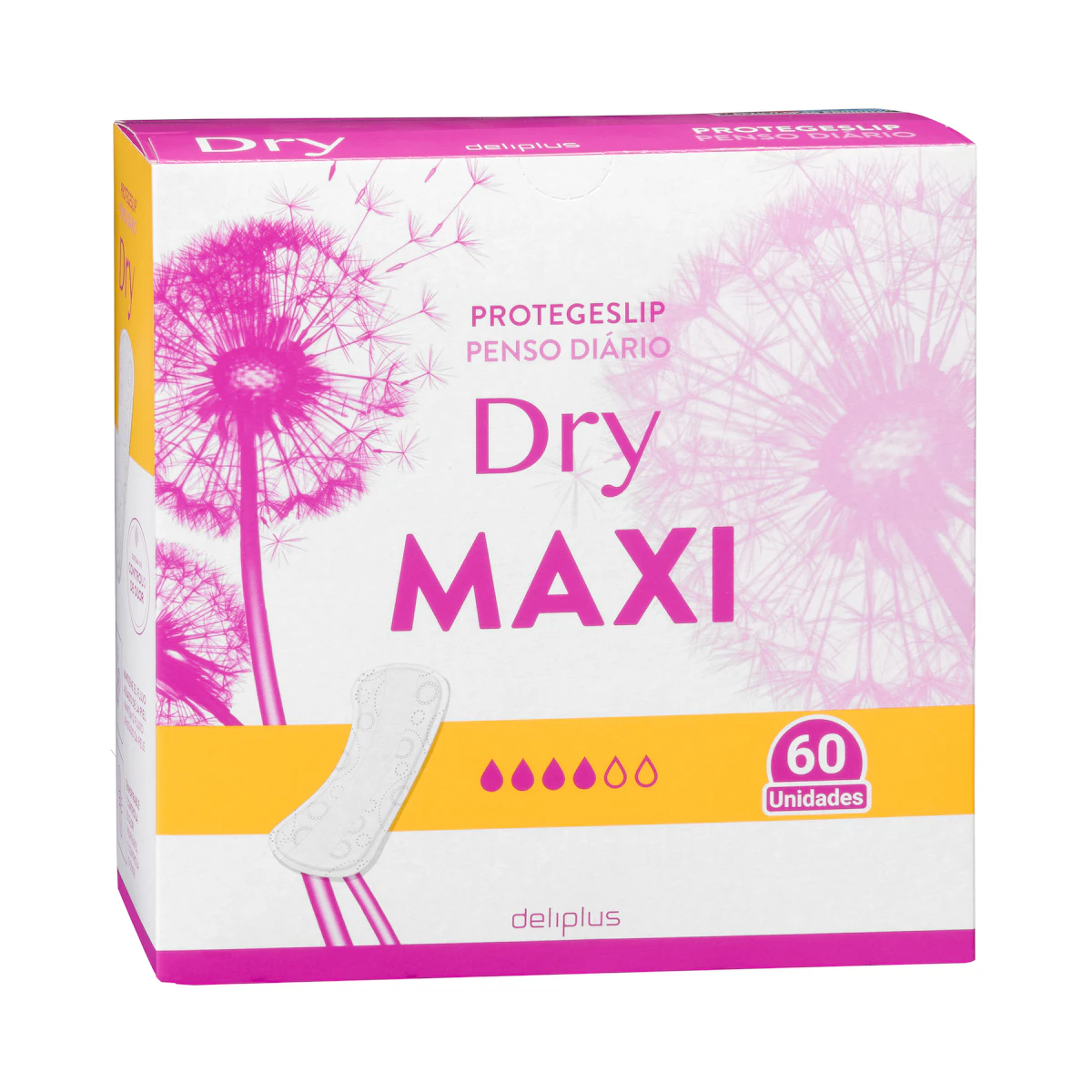 Protegeslip dry maxi Deliplus – Mercadona – صورة إعلانية للمنتج