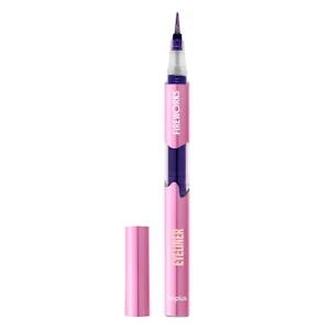 Perfilador de ojos Eyeliner Fireworks Deliplus morado con brillo