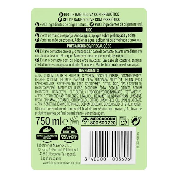 Etiqueta / ingredientes