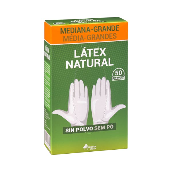 Guantes de látex Bosque Verde talla mediana-grande