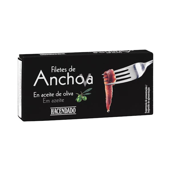 Imagen de Filetes de anchoa en aceite de oliva Hacendado