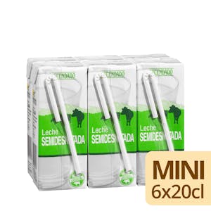 Leche semidesnatada Hacendado