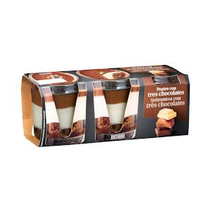 Postre 3 chocolates Hacendado