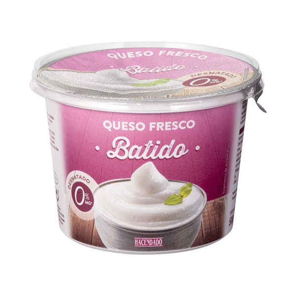 Queso fresco batido desnatado 0% m.g Hacendado