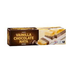 Barra de helado sabor vainilla, chocolate y nata Hacendado