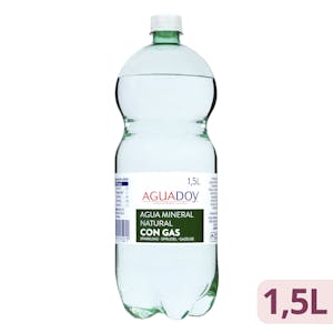 Agua mineral con gas grande Aguadoy