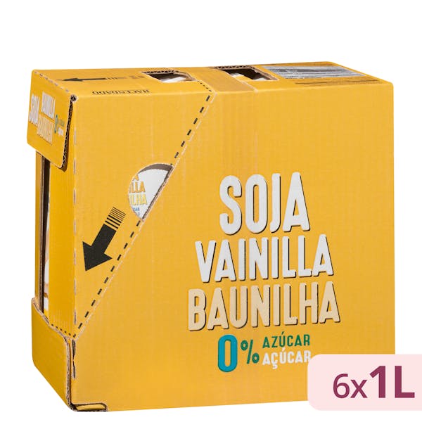 Imagen de Bebida de soja sabor vainilla Hacendado 0% azúcar