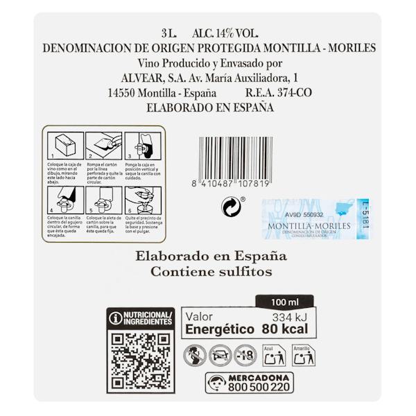 Etiqueta / ingredientes