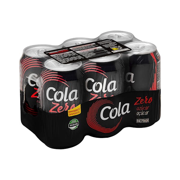 Refresco cola Hacendado Zero azúcar