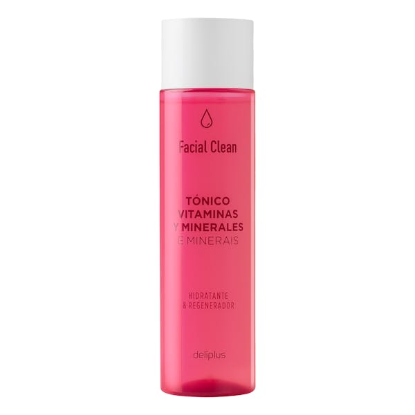 Tónico facial vitaminas y minerales Facial Clean Deliplus hidratante y regenerador