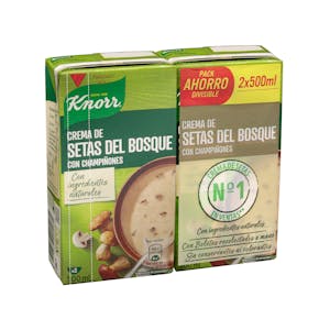 Crema de setas del bosque Knorr con champiñones