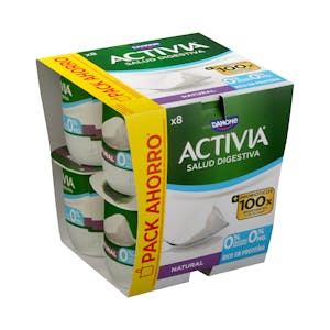 Bífidus natural probióticos Activia 0% MG 0% azúcares añadidos