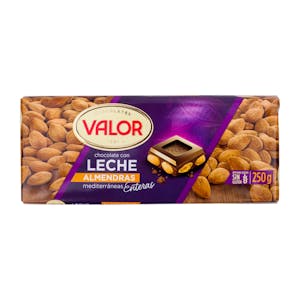 Chocolate con leche Valor almendras enteras