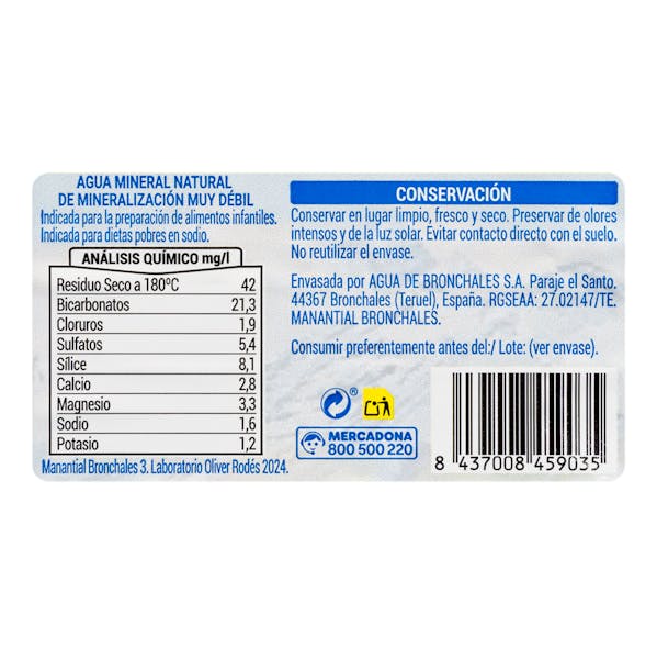 Agua mineral grande Bronchales