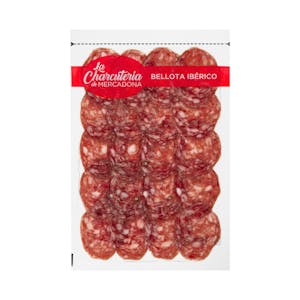 Salchichón de bellota ibérico cortado a máquina