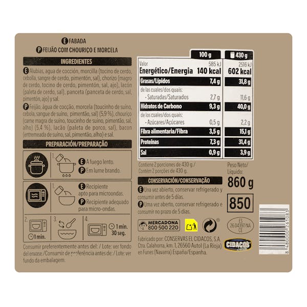 Fabada Hacendado