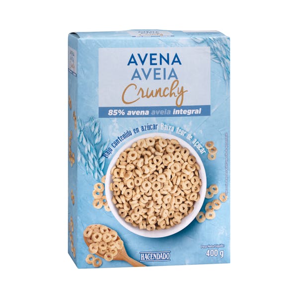 Cereales avena Crunchy Hacendado