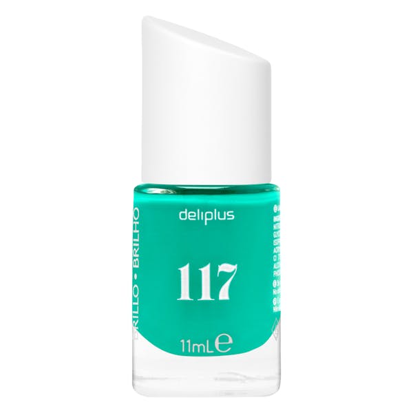 Laca de uñas alto brillo Deliplus 117 esmeralda