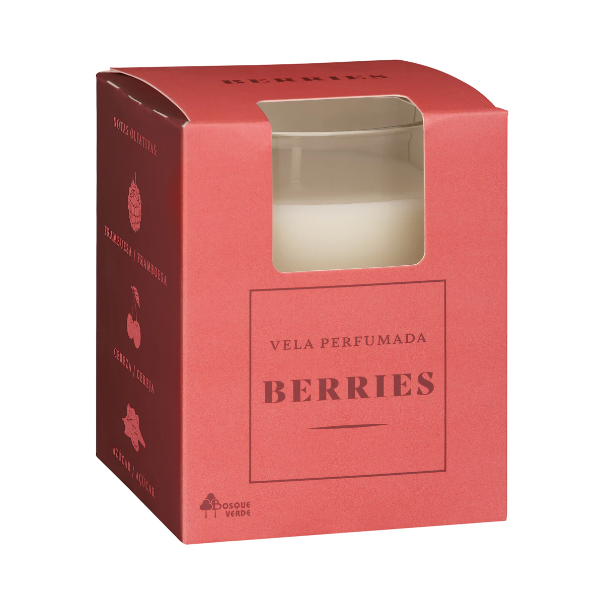 Vela perfumada Berries Bosque Verde – Mercadona – صورة إعلانية للمنتج