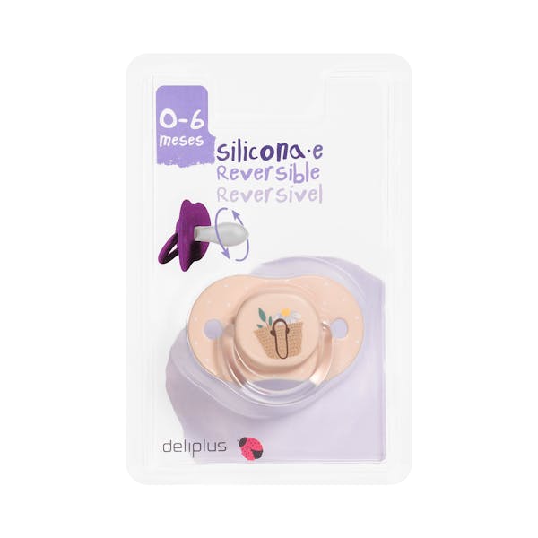 Chupete silicona reversible Deliplus +0 a 6 meses