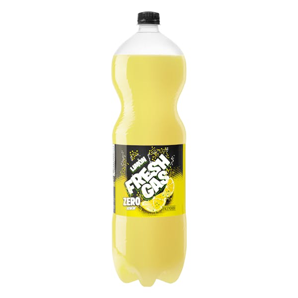 Refresco de limón Hacendado zero azúcar fresh gas 2l