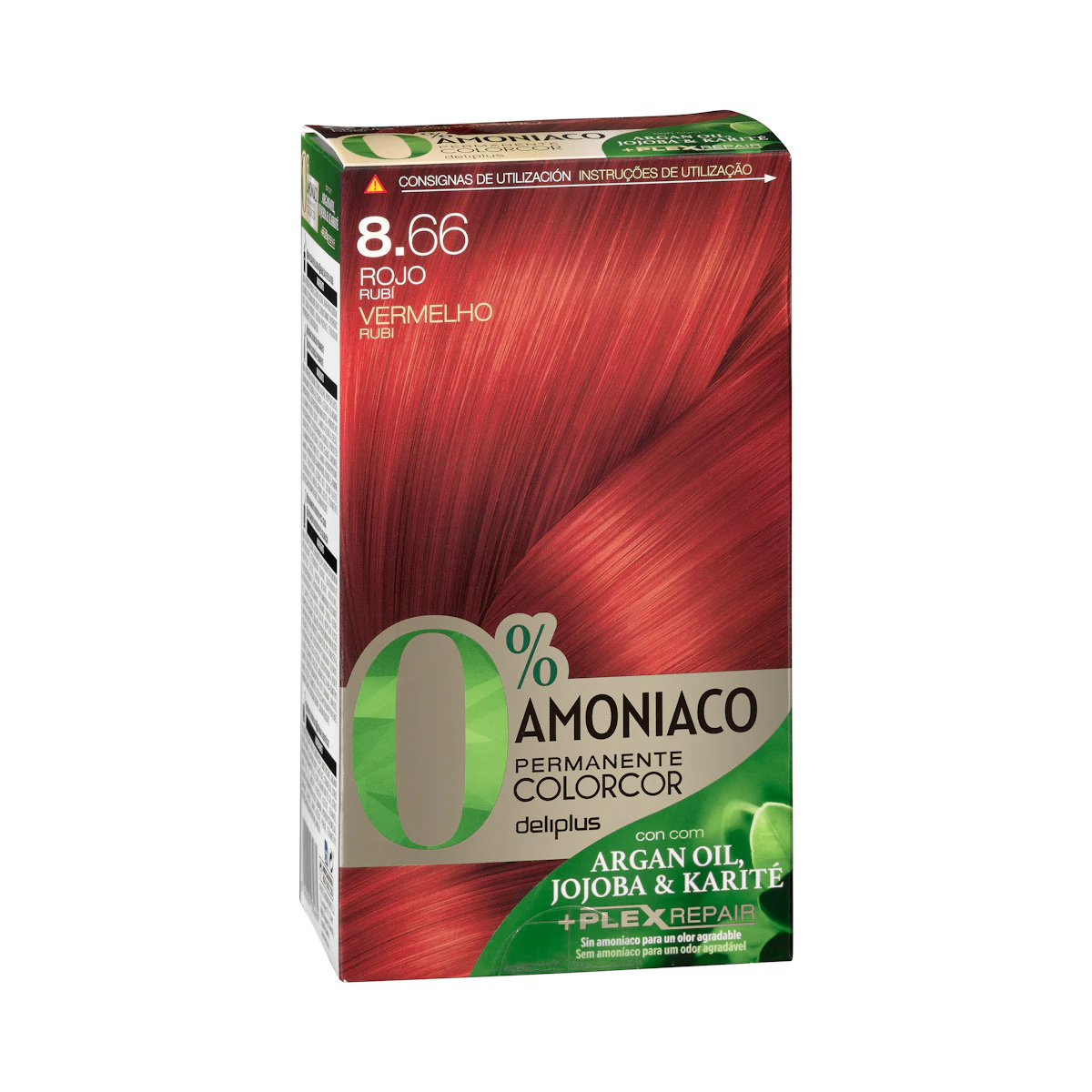 Coloración permanente 0% amoníaco 8.66 rojo rubí Colorcor – Mercadona – صورة إعلانية للمنتج