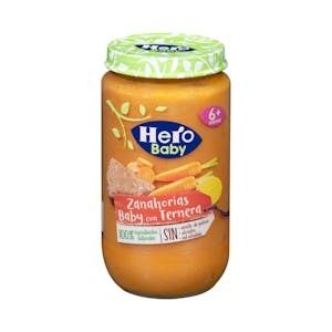 Papilla zanahorias baby con ternera Hero baby +6 meses