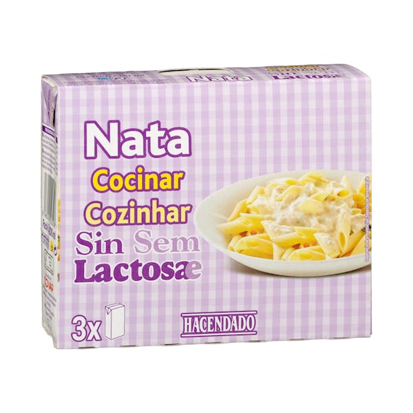 Imagen de Nata ligera para cocinar sin lactosa Hacendado