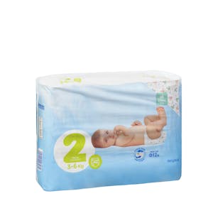 Pañales bebé talla 2 de 3-6 kg Deliplus