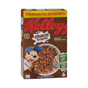 Cereales de arroz inflado Choco Krispies Kellogg's con chocolate