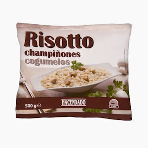 Risotto de champiñones Hacendado ultracongelados