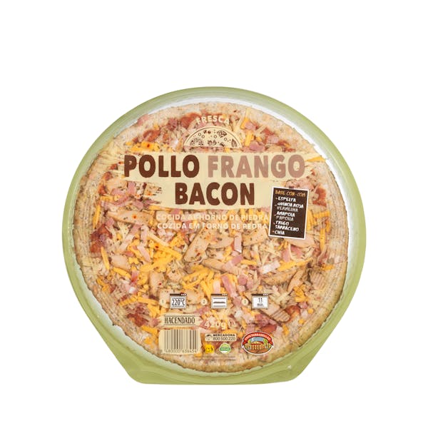 Imagen de Pizza pollo y bacón Hacendado