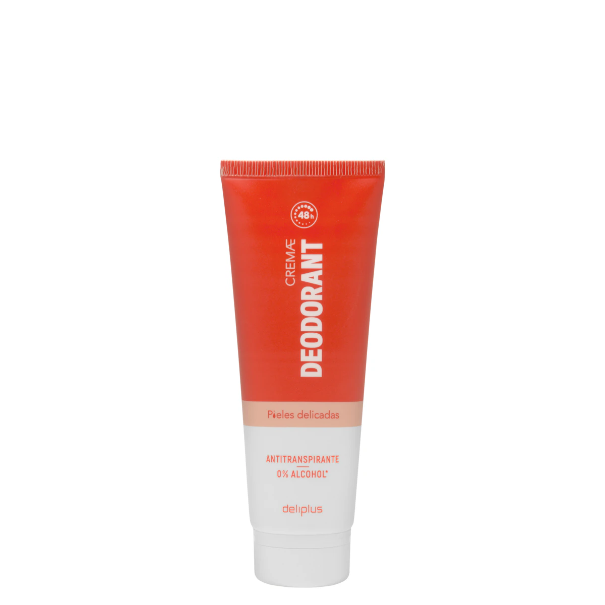 Desodorante en crema piel delicada Deliplus antitranspirante – Mercadona – صورة إعلانية للمنتج