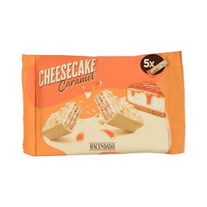 Cheesecake Caramel wafer bars with white chocolate coating and cheesecake flavor filling