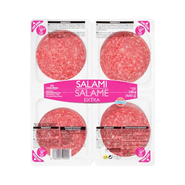 Imagen de Salami extra Hacendado lonchas