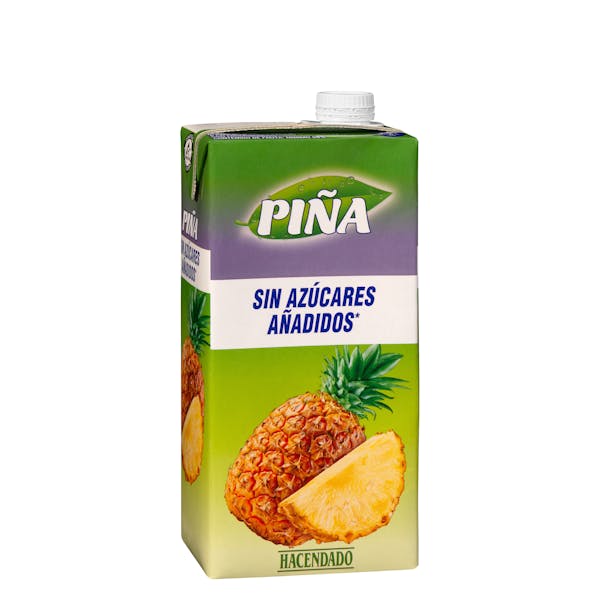 Bebida de piña Hacendado sin azúcares añadidos