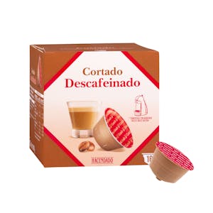 Cortado en cápsula descafeinado Hacendado