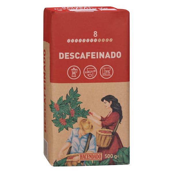Imagen de Café molido descafeinado Hacendado