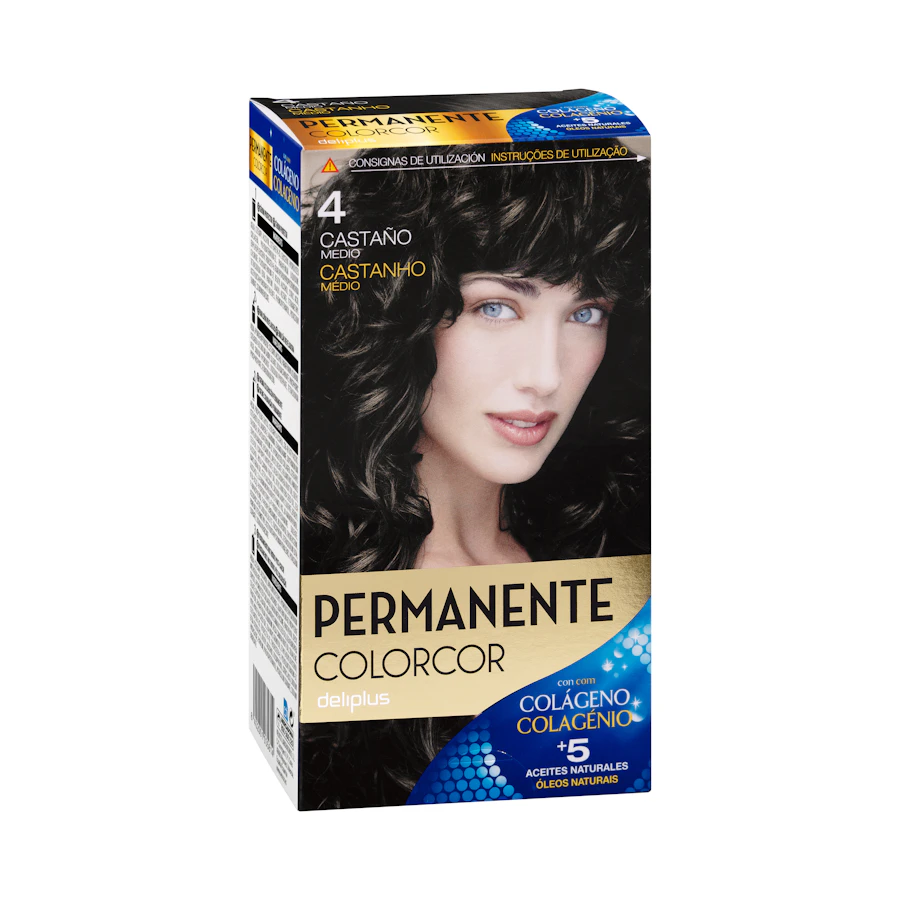 Coloración permanente 4 castaño medio Colorcor – Mercadona – صورة المنتج