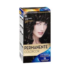 Coloración permanente 4 castaño medio Colorcor